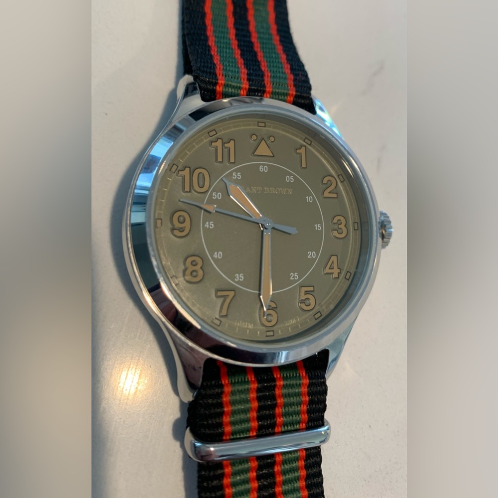 Grant Brown field craft watch with extra strap. Excellent condition